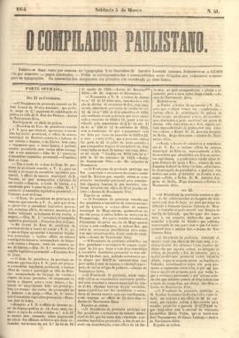 O Compilador paulistano [jornal], n. 41. São Paulo-SP, 05 mar. 1853.