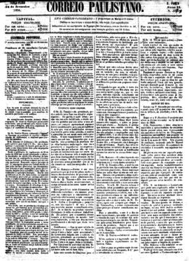 Correio paulistano [jornal], a. 2, n. 371. São Paulo-SP, 26 fev. 1856.