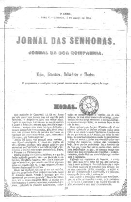 O Jornal das senhoras [jornal], a. 3, t. 5, [s/n]. Rio de Janeiro-RJ, 05 mar. 1854.