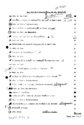 TV Tupi [emissora]. Ultra Notícias [programa]. Roteiro [televisivo], 21 abr. 1969.