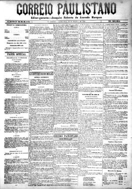 Correio paulistano [jornal], [s/n]. São Paulo-SP, 28 out. 1886.