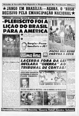 Última Hora [jornal]. Rio de Janeiro-RJ, 10 jan. 1963 [ed. vespertina].
