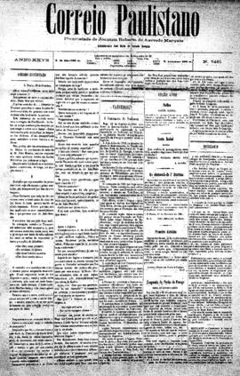 Correio paulistano [jornal], [s/n]. São Paulo-SP, 19 out. 1881.