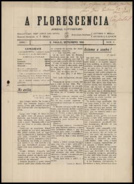 A Florescencia [jornal], a. 1, n. 3. São Paulo-SP, set. 1916.