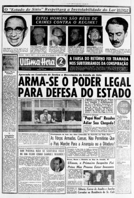 Última Hora [jornal]. Rio de Janeiro-RJ, 23 nov. 1955 [ed. vespertina].