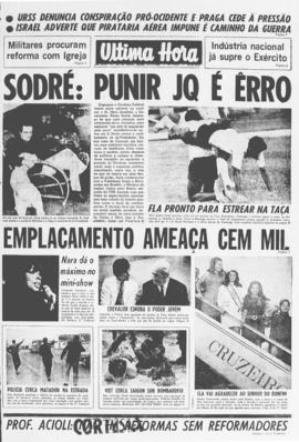Última Hora [jornal]. Rio de Janeiro-RJ, 27 jul. 1968 [ed. matutina].