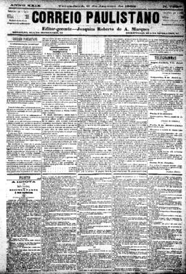 Correio paulistano [jornal], [s/n]. São Paulo-SP, 09 jan. 1883.