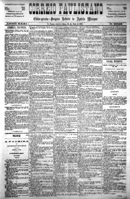 Correio paulistano [jornal], [s/n]. São Paulo-SP, 20 mai. 1885.