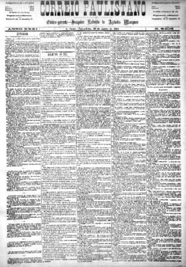 Correio paulistano [jornal], [s/n]. São Paulo-SP, 26 ago. 1884.