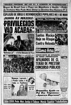 Última Hora [jornal]. Rio de Janeiro-RJ, 02 mai. 1963 [ed. vespertina].