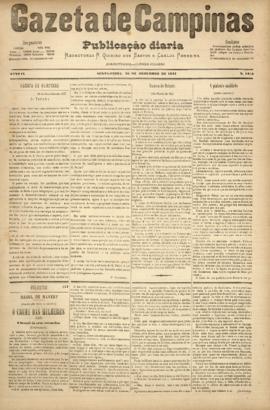 Gazeta de Campinas [jornal], a. 8, n. 1215. Campinas-SP, 28 dez. 1877.