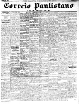 Correio paulistano [jornal], [s/n]. São Paulo-SP, 24 dez. 1900.