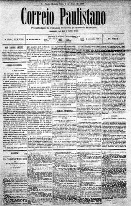 Correio paulistano [jornal], [s/n]. São Paulo-SP, 05 mai. 1881.