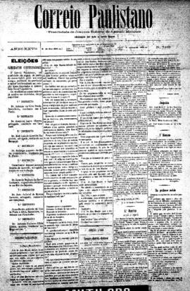 Correio paulistano [jornal], [s/n]. São Paulo-SP, 28 out. 1881.