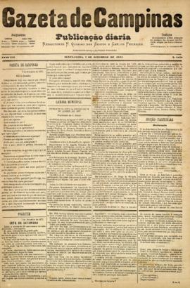 Gazeta de Campinas [jornal], a. 8, n. 1124. Campinas-SP, 07 set. 1877.