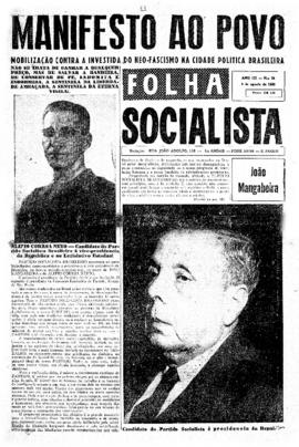 Folha socialista [jornal], a. 3, n. 59. São Paulo-SP, 05 ago. 1950.