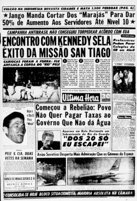 Última Hora [jornal]. Rio de Janeiro-RJ, 25 mar. 1963 [ed. vespertina].