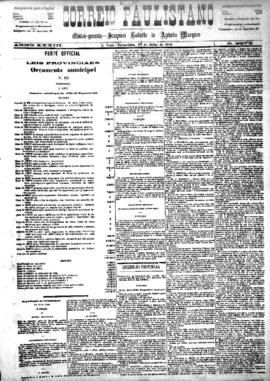 Correio paulistano [jornal], [s/n]. São Paulo-SP, 27 jul. 1886.