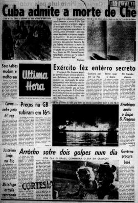 Última Hora [jornal]. Rio de Janeiro-RJ, 12 out. 1967 [ed. matutina].