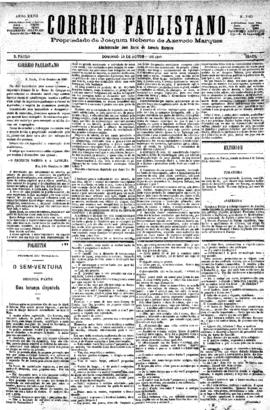 Correio paulistano [jornal], [s/n]. São Paulo-SP, 10 out. 1880.