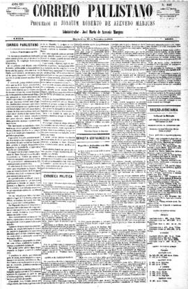 Correio paulistano [jornal], [s/n]. São Paulo-SP, 27 nov. 1878.