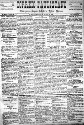 Correio paulistano [jornal], [s/n]. São Paulo-SP, 31 jul. 1884.