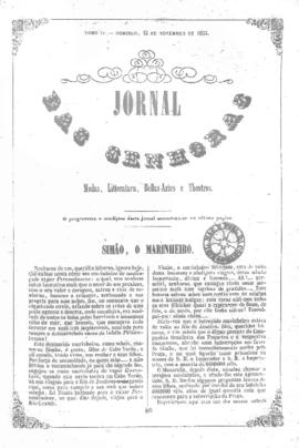 O Jornal das senhoras [jornal], t. 4, [s/n]. Rio de Janeiro-RJ, 13 nov. 1853.