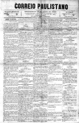 Correio paulistano [jornal], [s/n]. São Paulo-SP, 12 abr. 1882.