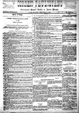 Correio paulistano [jornal], [s/n]. São Paulo-SP, 26 ago. 1886.