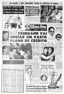 Última Hora [jornal]. Rio de Janeiro-RJ, 31 jul. 1956 [ed. vespertina].