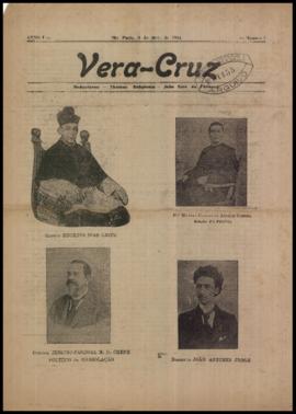 Vera-cruz [jornal], a. 1, n. 1. São Paulo-SP, 08 mai. 1904.