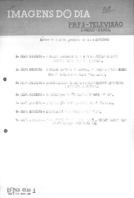 TV Tupi [emissora]. Revista Feminina [programa]. Roteiro [televisivo], 22 mar. 1963.