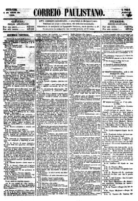 Correio paulistano [jornal], [s/n]. São Paulo-SP, 04 abr. 1856.