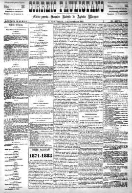 Correio paulistano [jornal], [s/n]. São Paulo-SP, 05 set. 1885.