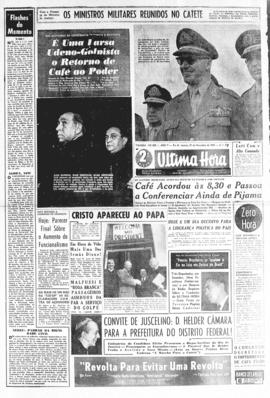 Última Hora [jornal]. Rio de Janeiro-RJ, 21 nov. 1955 [ed. extra, 1].
