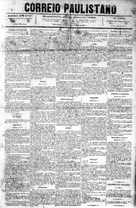 Correio paulistano [jornal], [s/n]. São Paulo-SP, 26 mai. 1882.