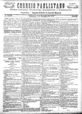Correio paulistano [jornal], [s/n]. São Paulo-SP, 08 dez. 1876.