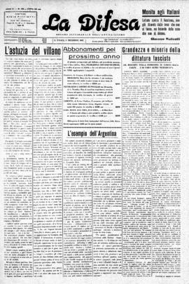 La Difesa [jornal], a. 11, n. 478. São Paulo-SP, 09 dez. 1933.
