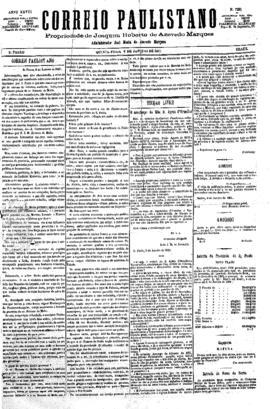 Correio paulistano [jornal], [s/n]. São Paulo-SP, 06 jan. 1881.