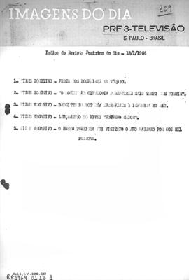 TV Tupi [emissora]. Revista Feminina [programa]. Roteiro [televisivo], 13 jan. 1964.