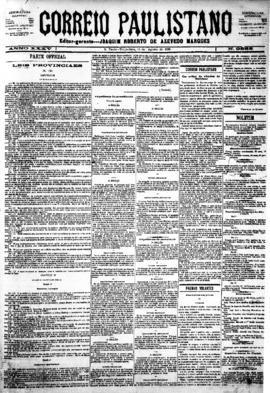 Correio paulistano [jornal], [s/n]. São Paulo-SP, 14 ago. 1888.