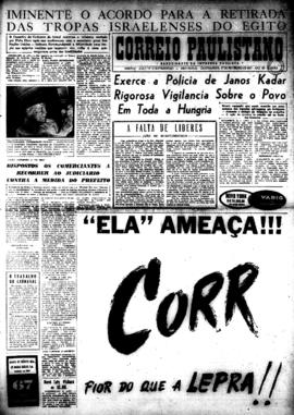 Correio paulistano [jornal], [s/n]. São Paulo-SP, 27 fev. 1957.