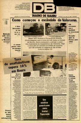 Diário de Bauru [jornal], a. 39, n. 12118. Bauru-SP, 21 abr. 1985.