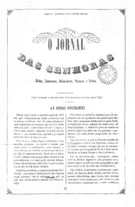 O Jornal das senhoras [jornal], t. 2, [s/n]. Rio de Janeiro-RJ, 17 out. 1852.
