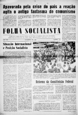 Folha socialista [jornal], a. 13, n. 111. São Paulo-SP, nov. 1961.