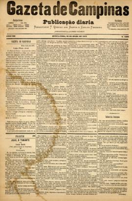 Gazeta de Campinas [jornal], a. 8, n. 1092. Campinas-SP, 26 jul. 1877.