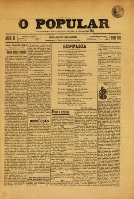 O Popular [jornal], [s/n]. Araraquara-SP, 13 jan. 1904.