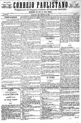 Correio paulistano [jornal], [s/n]. São Paulo-SP, 04 dez. 1880.