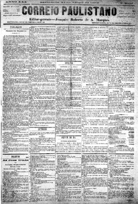 Correio paulistano [jornal], [s/n]. São Paulo-SP, 24 ago. 1883.