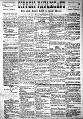 Correio paulistano [jornal], [s/n]. São Paulo-SP, 14 ago. 1884.